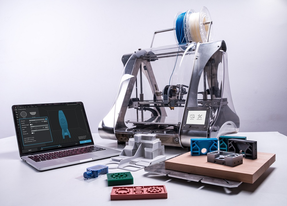 High precision 3D printer producing rapid prototype parts and functional models
