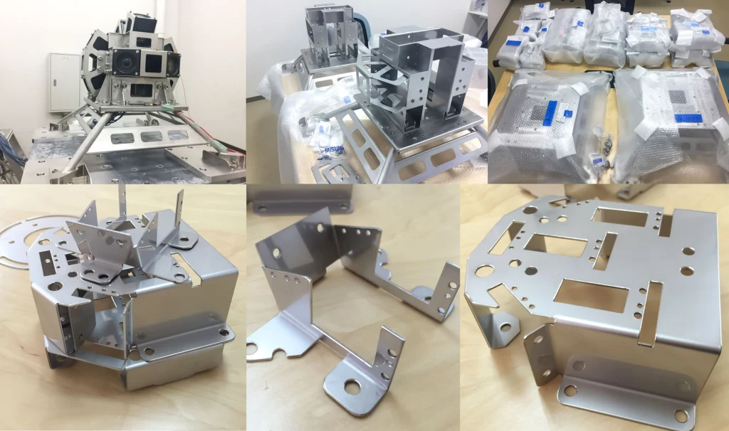 End-to-end sheet metal fabrication including bending welding assembly and final packaging for delivery
