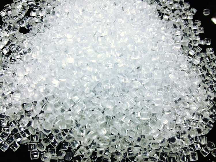 Optical-grade transparent PC and PMMA plastic resin pellets for precision injection molding and clear plastic component manufacturing