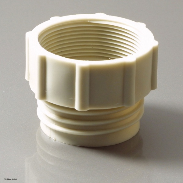 High-performance CNC machined PEEK threaded coupling for aerospace medical and fluid control applications